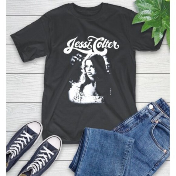LaNess Tops - Jessi Colter T-Shirt Vintage Music Shirt For Fan